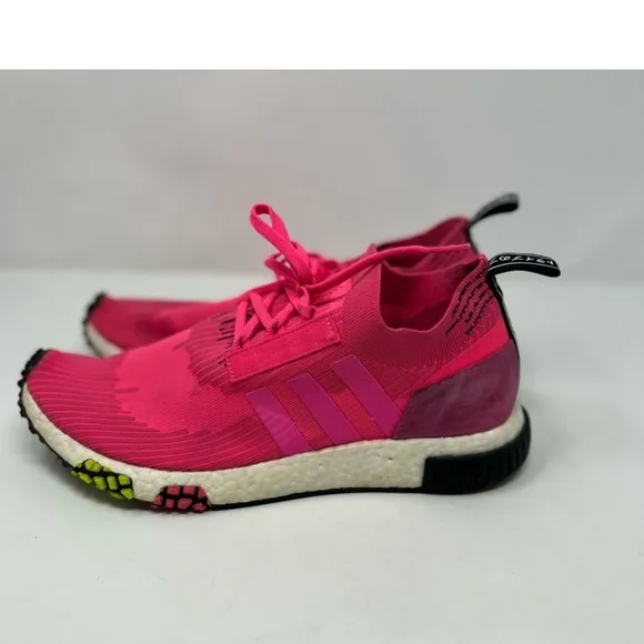 - Adidas NMD_Racer Primeknit Trainer Sneakers  Solar Pink size 9.5 men