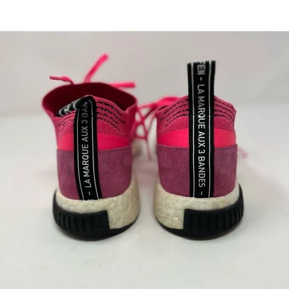 - Adidas NMD_Racer Primeknit Trainer Sneakers  Solar Pink size 9.5 men