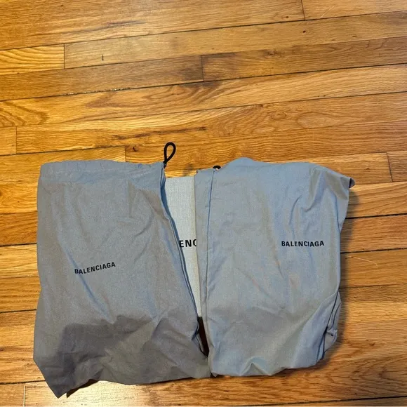 - Balenciaga Black Terry Hotel Slides with Gold Emblem
