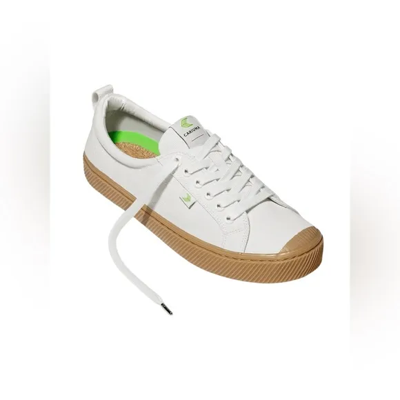 🆕 CARIUMA | OCA LOW CANVAS SNEAKERS | WHITE &amp; GUM SOLE | SIZE: WOMEN’S US 8