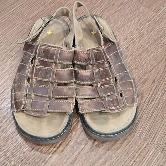 - Dr Martens mens vintage sandals brown leather 9