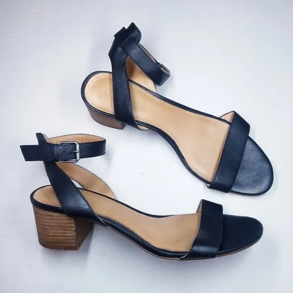🌸 Madewell | Leather Black Sandals 9