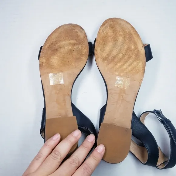 🌸 Madewell | Leather Black Sandals 9
