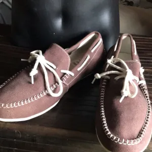 🛍️ New COLE HAAN Brown Cream White Canvas Loafers