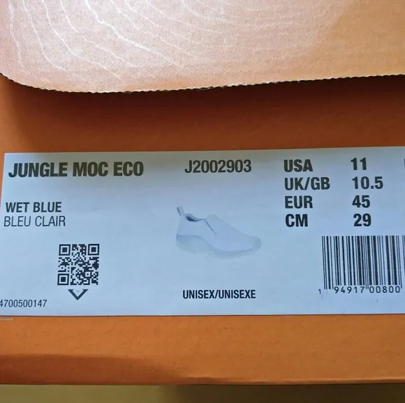 -NEW- Merrell Jungle Moc Eco Shoes Wet Blue 11