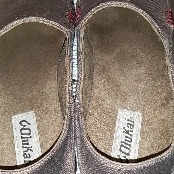 🛍️ OLUKAI Brown Canvas Loafers