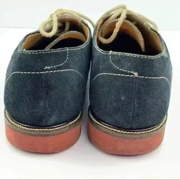1901 mens flats size 11.5 navy blue gray suede