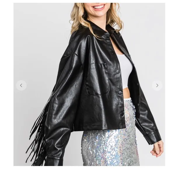 28 Fabulous Boho Faux Leather Fringed Jacket