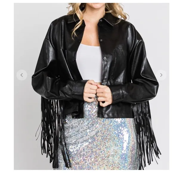 28 Fabulous Boho Faux Leather Fringed Jacket