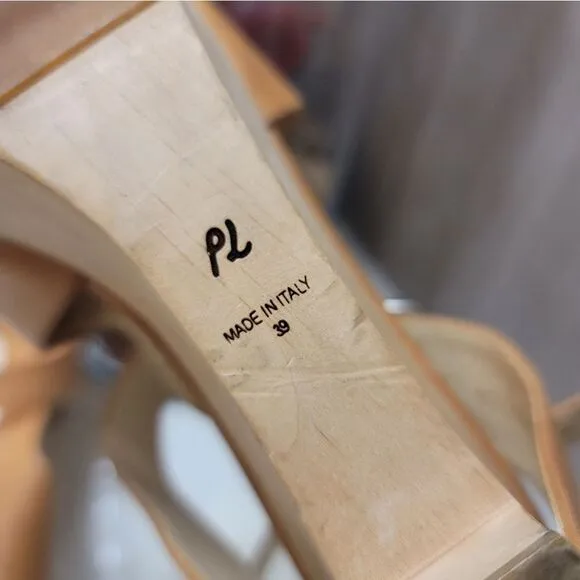 3.1 Phillip Lim Constantine Chunky Leather Platform Sandals size 39