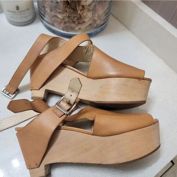 3.1 Phillip Lim Constantine Chunky Leather Platform Sandals size 39