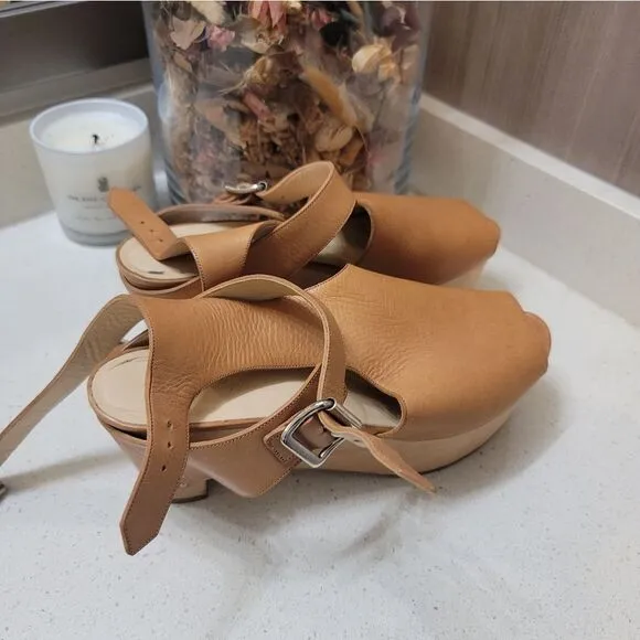 3.1 Phillip Lim Constantine Chunky Leather Platform Sandals size 39