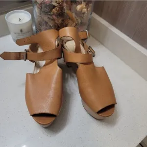 3.1 Phillip Lim Constantine Chunky Leather Platform Sandals size 39