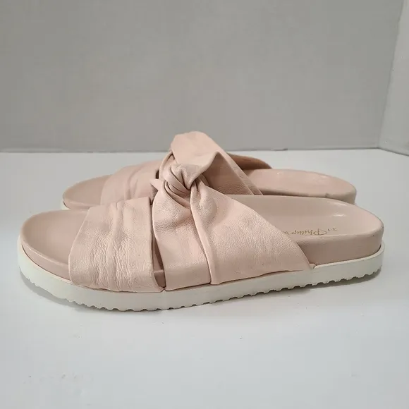 3.1 Phillip Lim Twist Detail Light Pink Open Toe‎ Slides Size 10 or 40