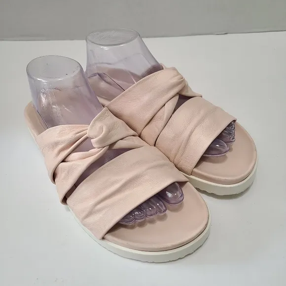 3.1 Phillip Lim Twist Detail Light Pink Open Toe‎ Slides Size 10 or 40