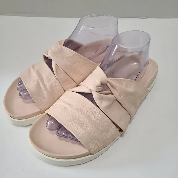 3.1 Phillip Lim Twist Detail Light Pink Open Toe‎ Slides Size 10 or 40