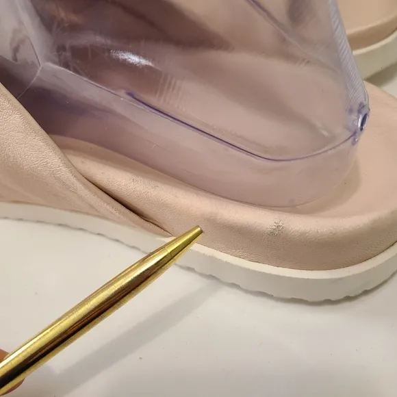 3.1 Phillip Lim Twist Detail Light Pink Open Toe‎ Slides Size 10 or 40