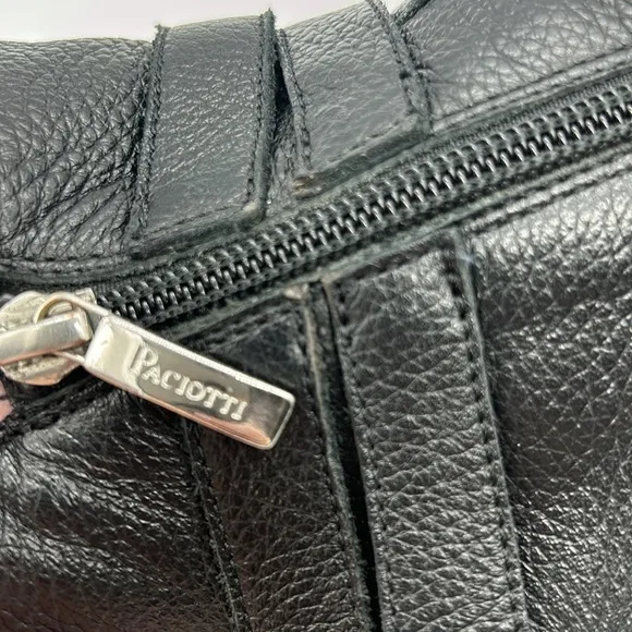 4US Cesare Paciotti Black Buckle Boots Women's EU 40 Leather Side‎ Zip