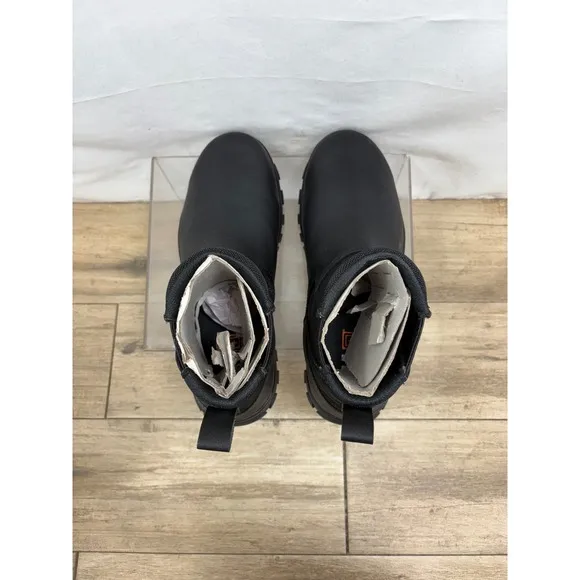 5.11 Tactical Leather Chelsea Boots Pull On Work Ankle Black Mens