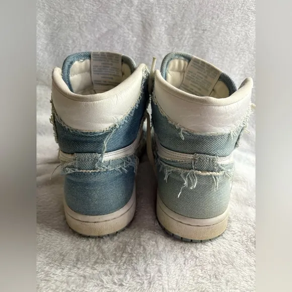 6.5 Wmns Women Nike Air Jordan 1 Retro High OG Denim Shoes DM9036-104 Sneakers