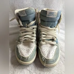 6.5 Wmns Women Nike Air Jordan 1 Retro High OG Denim Shoes DM9036-104 Sneakers
