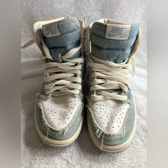 6.5 Wmns Women Nike Air Jordan 1 Retro High OG Denim Shoes DM9036-104 Sneakers