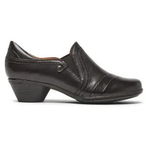 9W 9 WIDE WIDTH Cobb Hill Womens Laurel Black Leather Clogs Shooties Shoes NEW