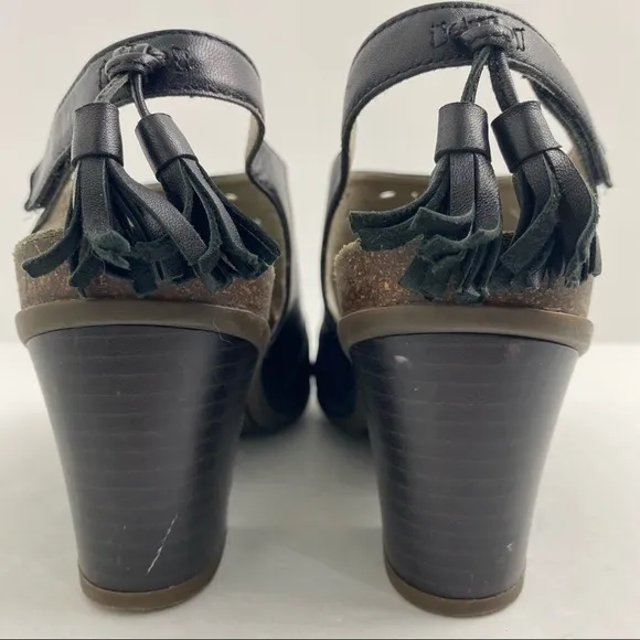 Abeo B.i.o. System Berrie size 8 N Women’s Black Leather Slingback Sandals