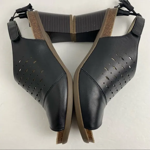 Abeo B.i.o. System Berrie size 8 N Women’s Black Leather Slingback Sandals