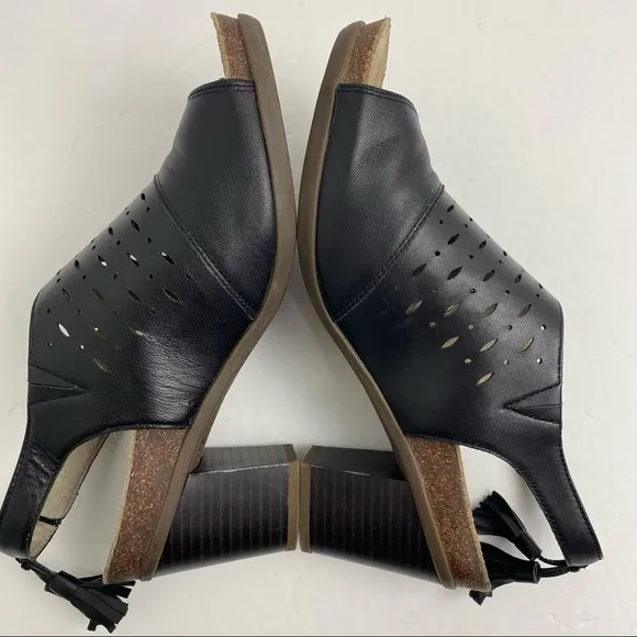 Abeo B.i.o. System Berrie size 8 N Women’s Black Leather Slingback Sandals