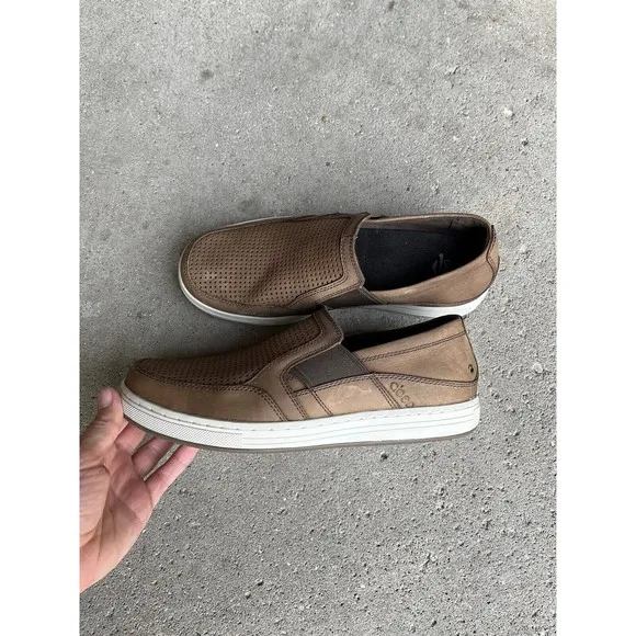 ABEO Pro Advantage Slip On Men Leather Sneaker 8 M Orthotic Arch Support Loafers
