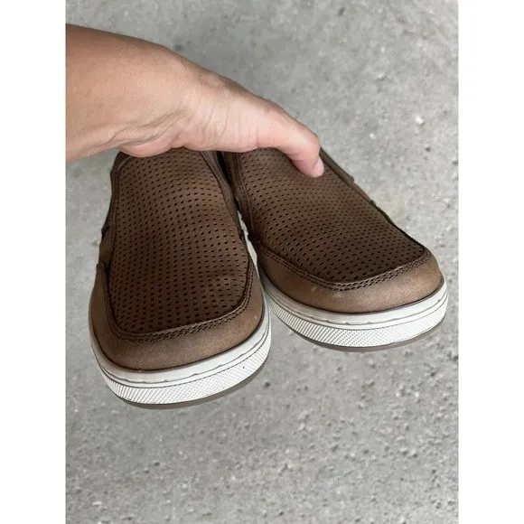 ABEO Pro Advantage Slip On Men Leather Sneaker 8 M Orthotic Arch Support Loafers