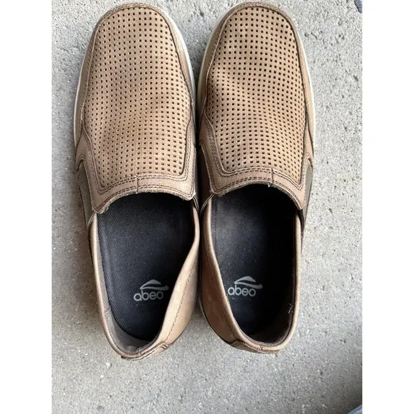 ABEO Pro Advantage Slip On Men Leather Sneaker 8 M Orthotic Arch Support Loafers