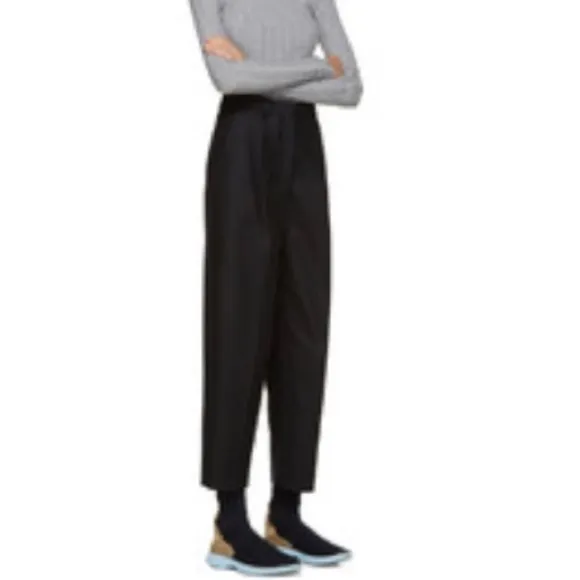 Acne Studios Dark Blue &amp; Gold Knit Batilda High Top Sneakers