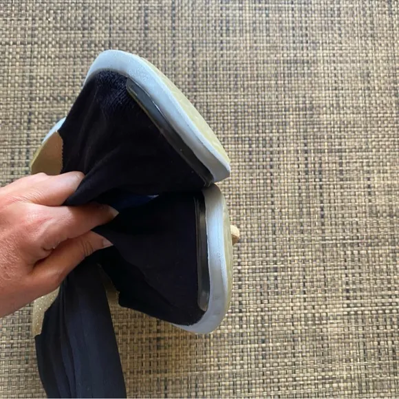 Acne Studios Dark Blue &amp; Gold Knit Batilda High Top Sneakers
