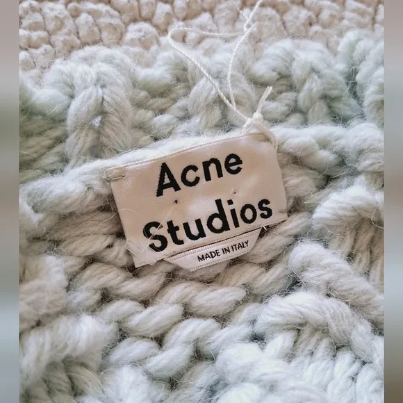 ACNE STUDIOS Kirene Ombre Dip Dye Chunky Knit Sweater Sz M Org $470