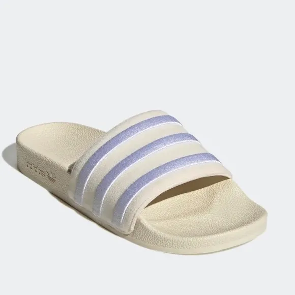 adidas Adilette Velvet Wonder White