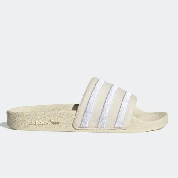 adidas Adilette Velvet Wonder White