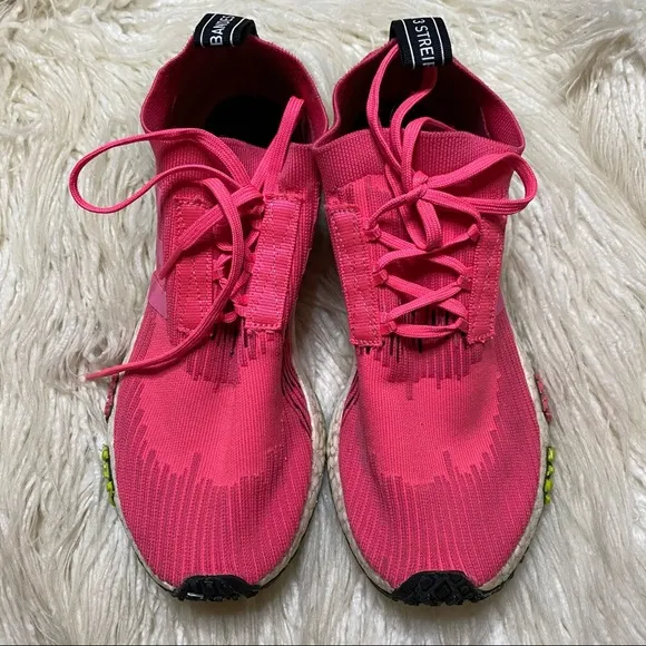 ADIDAS men’s Solar Pink NMD Racer sneakers 8