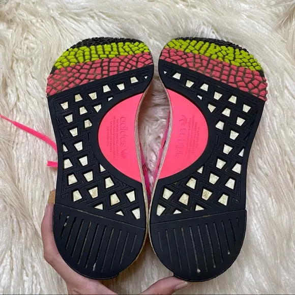 ADIDAS men’s Solar Pink NMD Racer sneakers 8