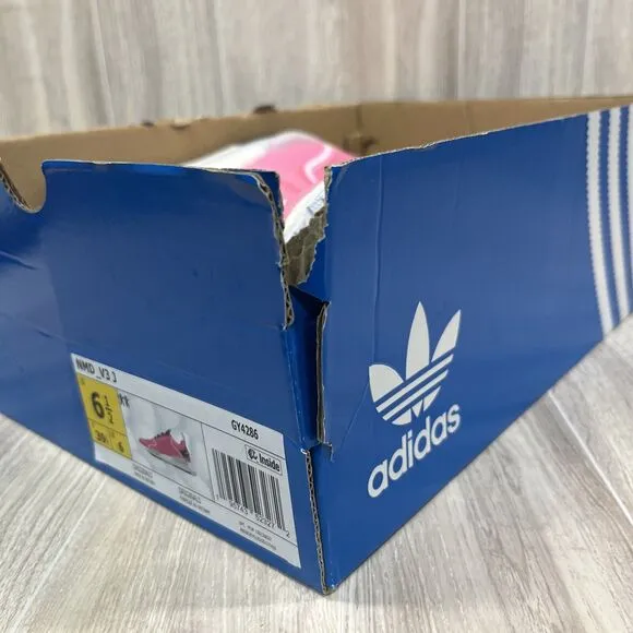 Adidas NMD V3 Beam Pink White Knitted Shoes Sneakers Youth US 6.5 Women's US 7.5