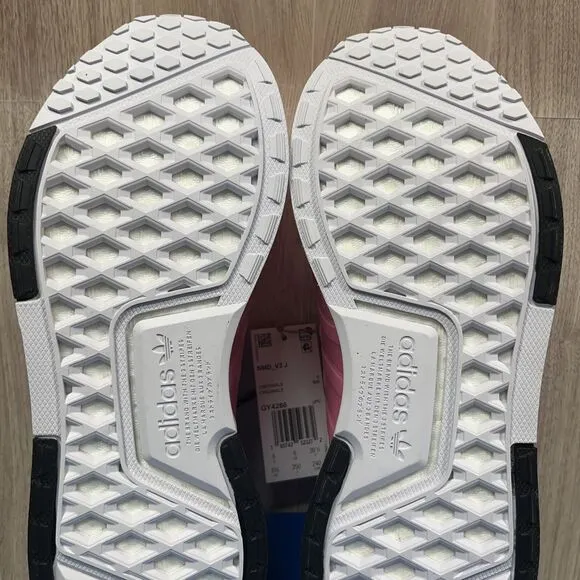 Adidas NMD V3 Beam Pink White Knitted Shoes Sneakers Youth US 6.5 Women's US 7.5