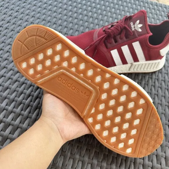 Adidas NMD_R1 Burgundy Gum Men's Athletic Shoes FX6787