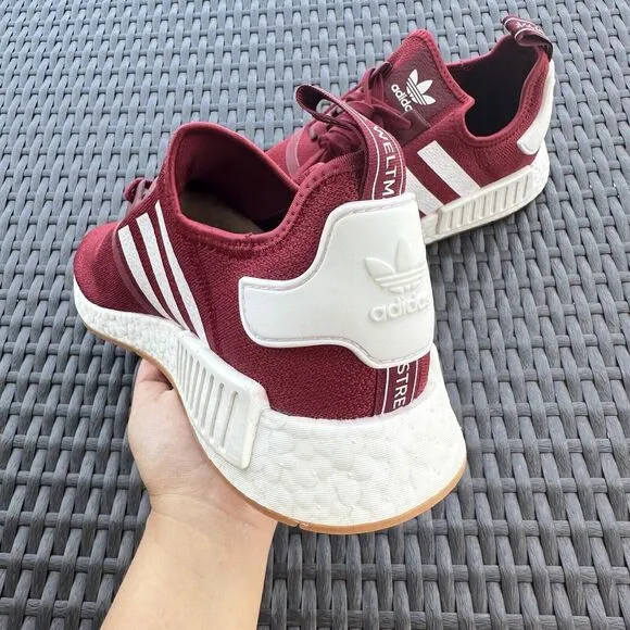Adidas NMD_R1 Burgundy Gum Men's Athletic Shoes FX6787