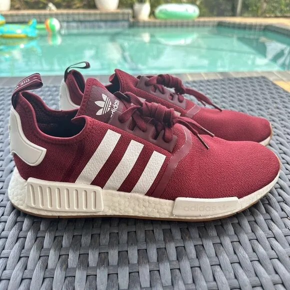 Adidas NMD_R1 Burgundy Gum Men's Athletic Shoes FX6787