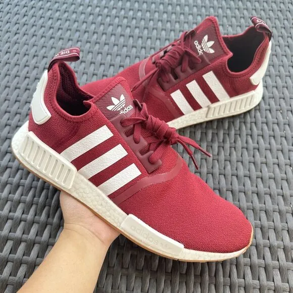 Adidas NMD_R1 Burgundy Gum Men's Athletic Shoes FX6787