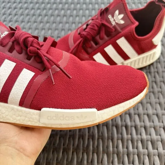 Adidas NMD_R1 Burgundy Gum Men's Athletic Shoes FX6787