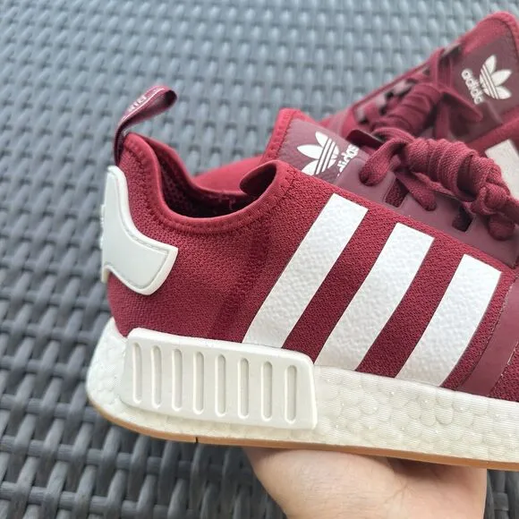Adidas NMD_R1 Burgundy Gum Men's Athletic Shoes FX6787