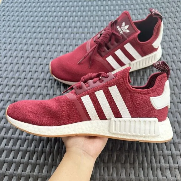 Adidas NMD_R1 Burgundy Gum Men's Athletic Shoes FX6787