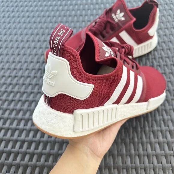 Adidas NMD_R1 Burgundy Gum Men's Athletic Shoes FX6787